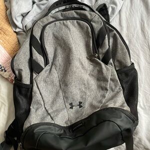Gray and BLk nice under armour backpack